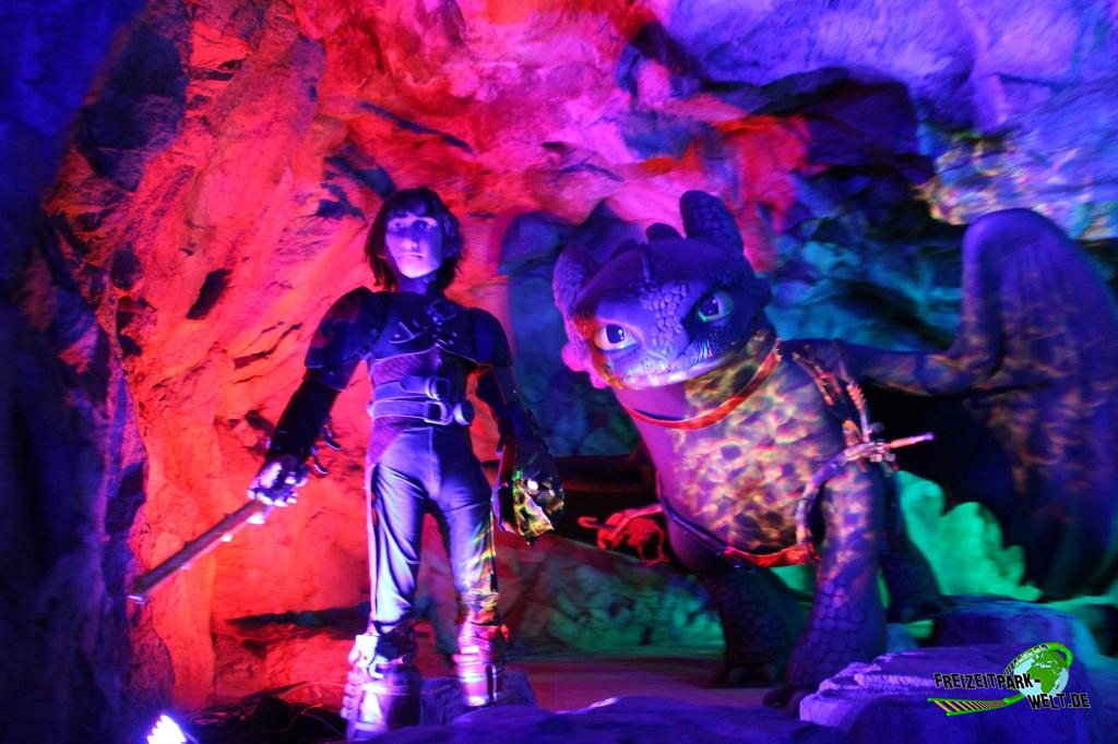 Hauptattraktion im neuen Drachenzähmen-Land: Die Drachengrotte