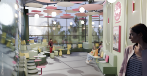 Innenbereich von Sallys Café