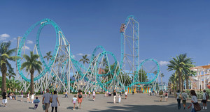 Hangtime - The only Dive Coaster on the West Coast