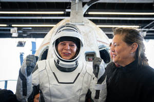 Astronautin Rabea Rogge im Technik Museum Speyer