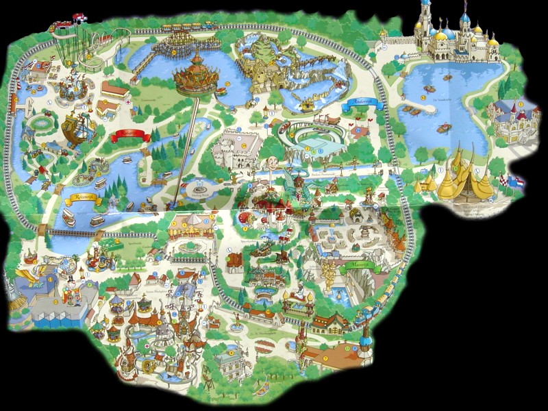 Parkmaps / Parkplan / Plattegrond - Efteling | Freizeitpark-Welt.de