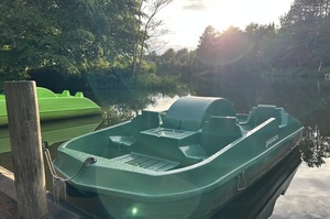 Tretboote stehen hier auch am Abend zur einer Spritztour bereit - Foto 12