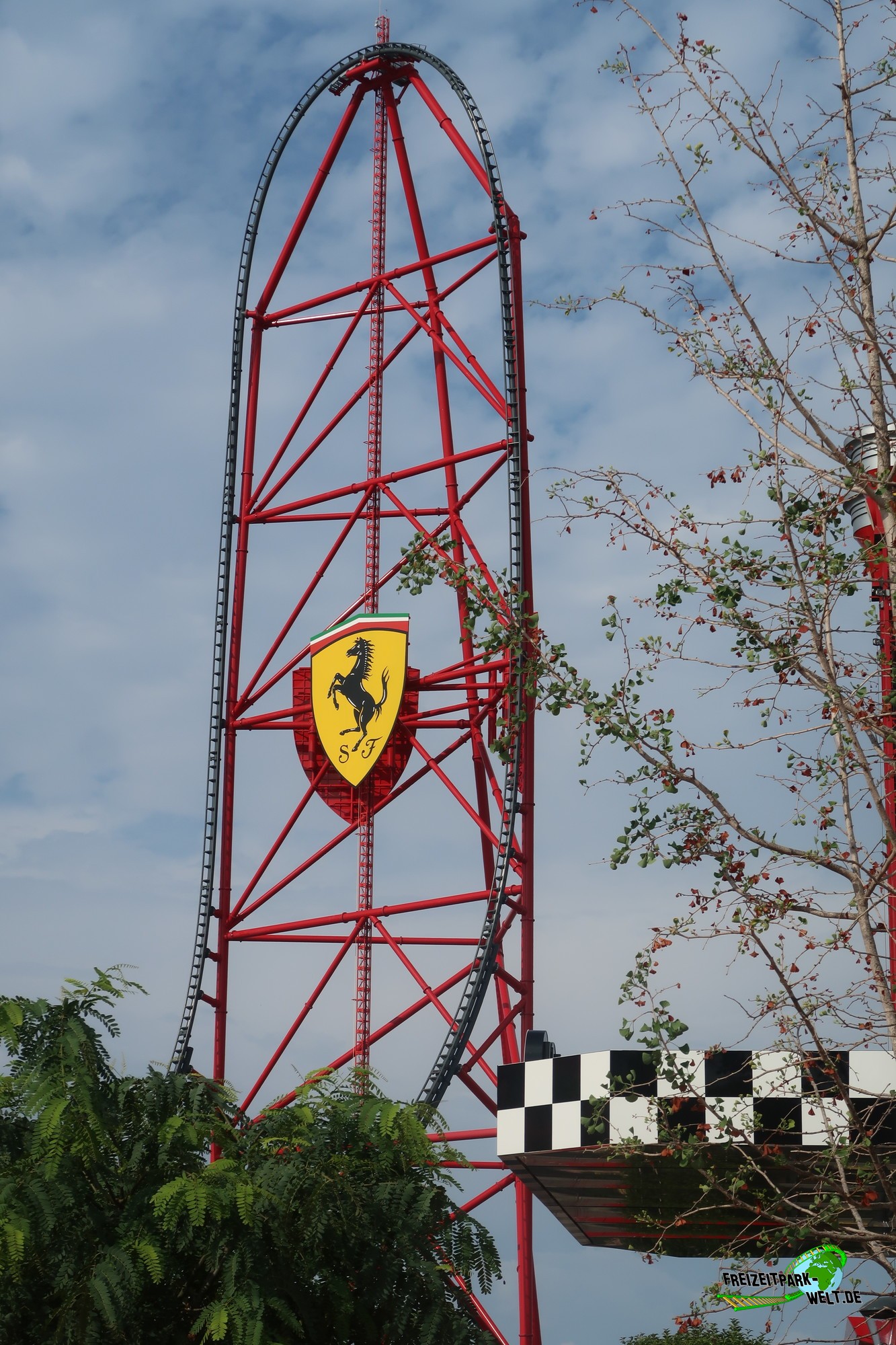 Red force ferrari land
