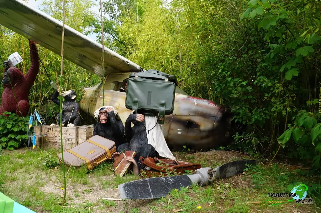 Jungle Expedition im Avonturenpark Hellendoorn - 2020: Offenbar hat es den guten Roger nicht lang in der Luft gehalten.