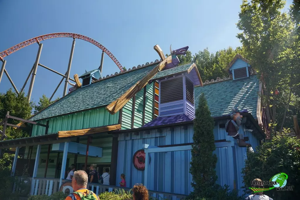 Wickie Splash im Plopsaland Deutschland - 2022: Station von Wickie Splash