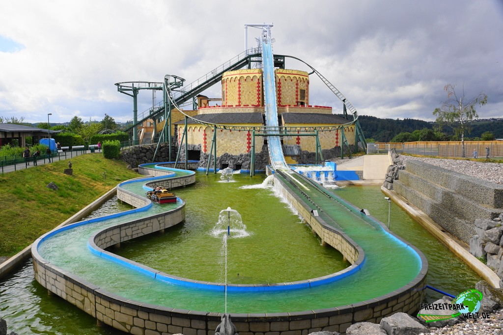 Wildwasserbahn 'Zum Rittersturz' im Wild- und Freizeitpark Klotten - 2020: Seit 2012 ergänzt die Wildwasserbahn 