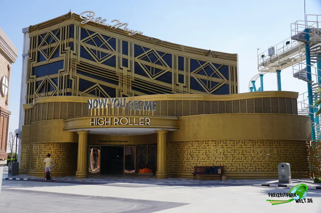 Now You See Me: High Roller im MOTIONGATE Dubai - 2023: Gelungener Eingang im Casino-Stil