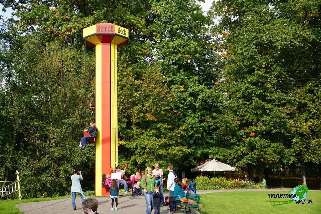 Schwebeturm im Freizeitpark Schloß Beck - 2015