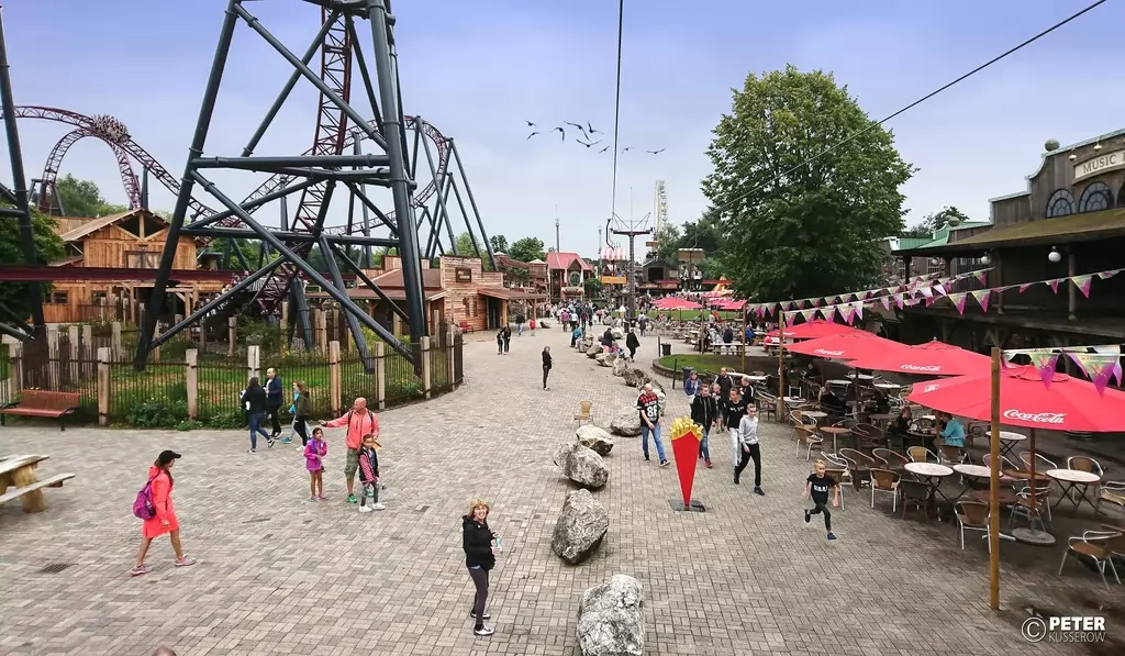 Kabelbaan im Attractiepark Slagharen - 2017