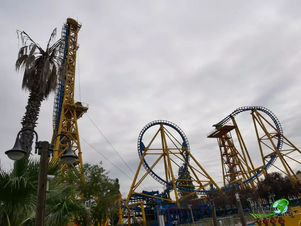 Stuntfall im Parque Warner Madrid - 2021