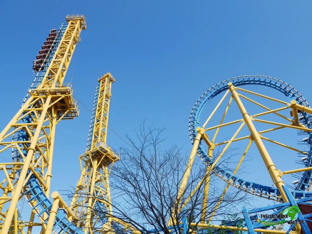 Stuntfall im Parque Warner Madrid - 2024