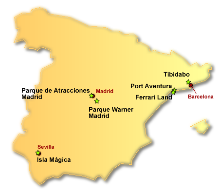 Freizeitparks in Spanien