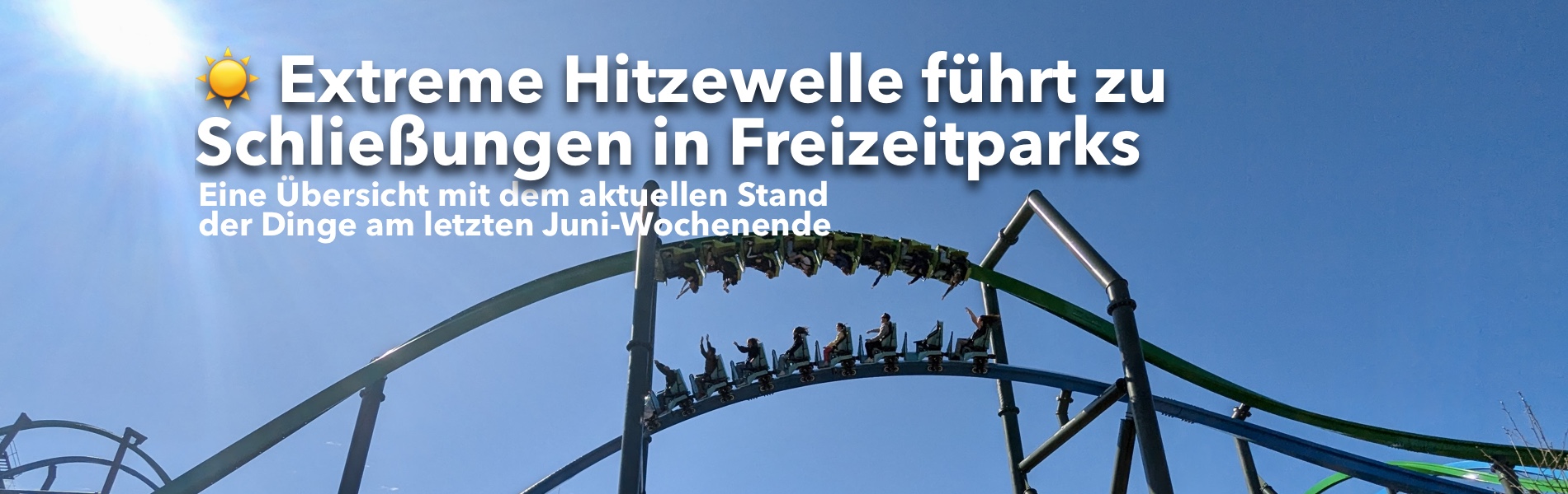 Teaser Extreme Hitzewelle f�hrt zu Schlie�ungen in Freizeitparks / Zoos