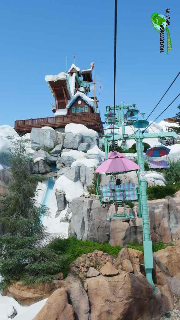 Chairlift im Blizzard Beach - 2019: Berge, Schnee und Sessellift sind in Blizzard Beach kein Widerspruch.