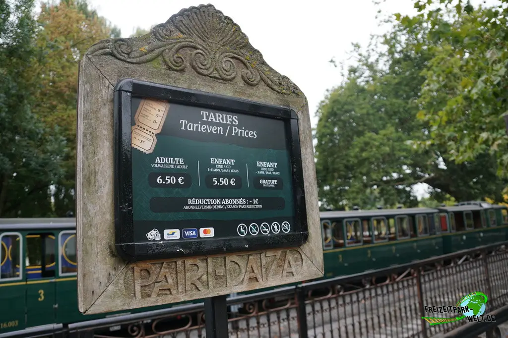 Dampflok-Rundfahrt im Pairi Daiza - 2025