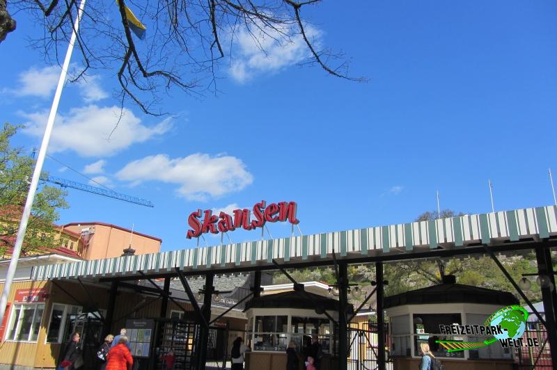 Skansen - 2015: Eingang zum Freilichtmuseum und Zoo Skansen