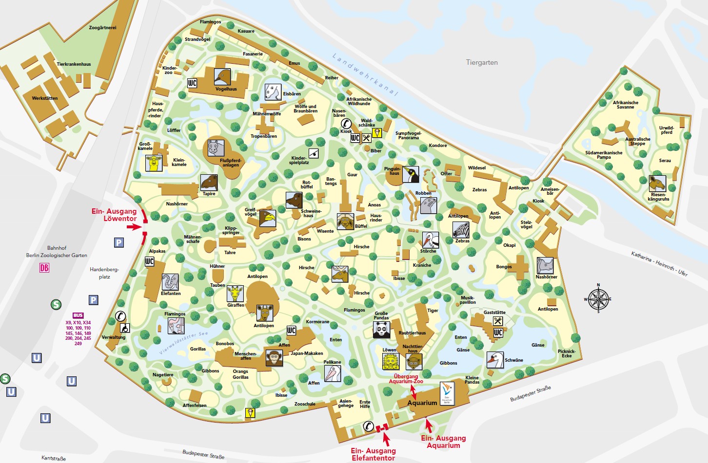 Parkmaps Parkplan Plattegrond Zoo